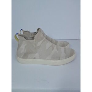 Rothy's The Chelsea Sneaker Camo Cream Tan Women Sz 7.5